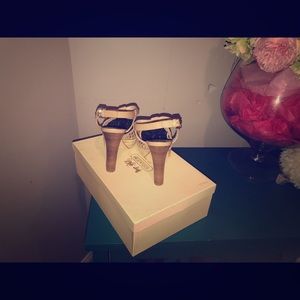 Coach size 9 Zany Woven Leather Sandals.